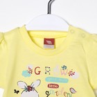 Комплект детский (футболка, шорты), рост 62 см, цвет жёлтый - Фото 2
