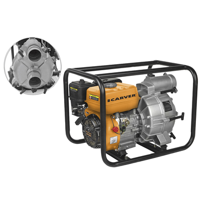 Мотопомпа Carver CGP 5580 D, для грязной воды, 4-х такт., 5.2 кВт/7 л.с., вх/вых.-3''/80 мм