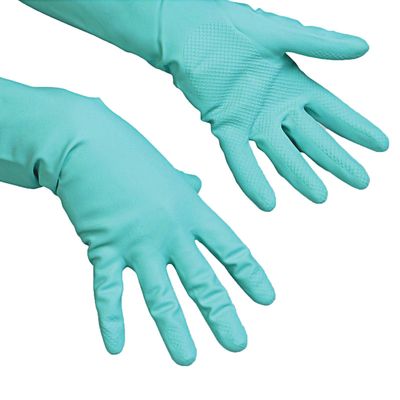 Перчатки Vileda для профессиональной уборки, многоцелевые, размер S, цвет зелёный
