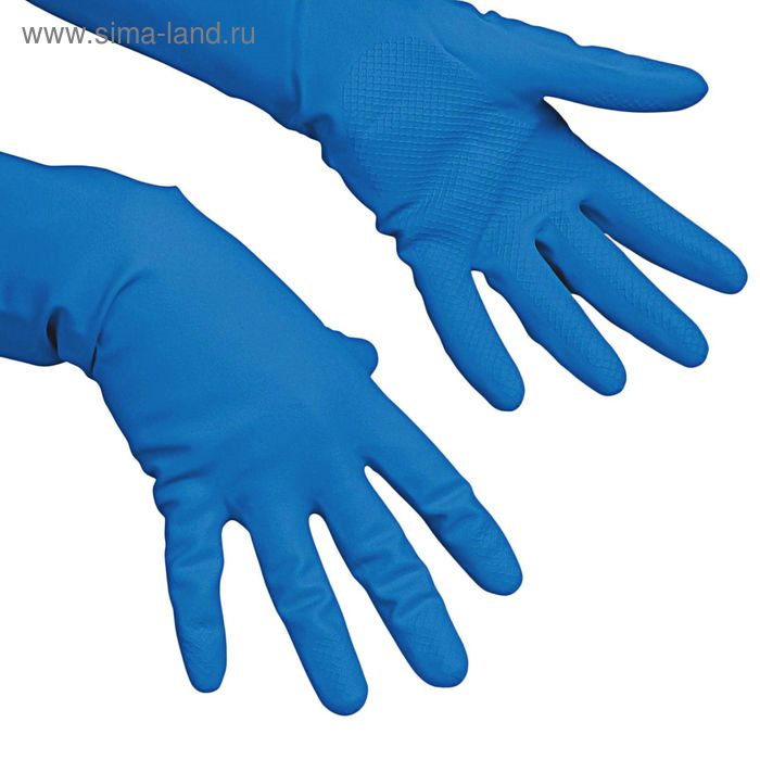 Перчатки Vileda для профессиональной уборки, многоцелевые, размер М, цвет голубой - Фото 1
