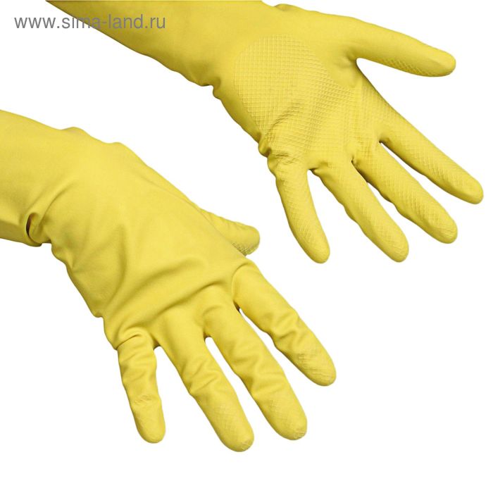 Перчатки Vileda для профессиональной уборки, многоцелевые, размер М, цвет жёлтый - Фото 1