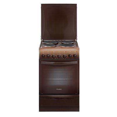 Плита Gefest ЭП Н Д 5140-02 0038, электрическая, 4 конфорки, 55 л, эмаль, гриль, коричневая