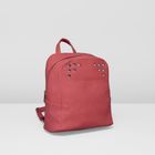 Рюкзак на молнии, 1 отдел, наружный карман, цвет розовый - Фото 1