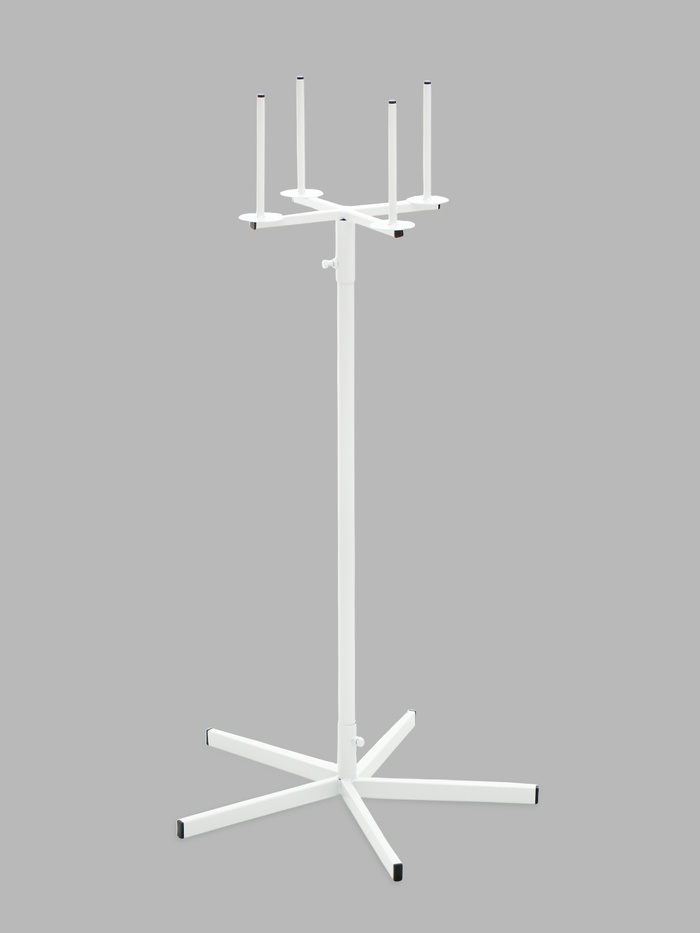 Стойка для пакетов, 60×61.3×100 см, d=1.2 см, белая - Фото 1