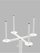 Стойка для пакетов, 60×61.3×100 см, d=1.2 см, белая - Фото 2