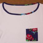 Комплект домашний женский Галатея (футболка, шорты) принт крупные розы, р-р 52 - Фото 3