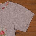 Комплект домашний женский Галатея (футболка, шорты) принт маленькие розы, р-р 46 - Фото 4