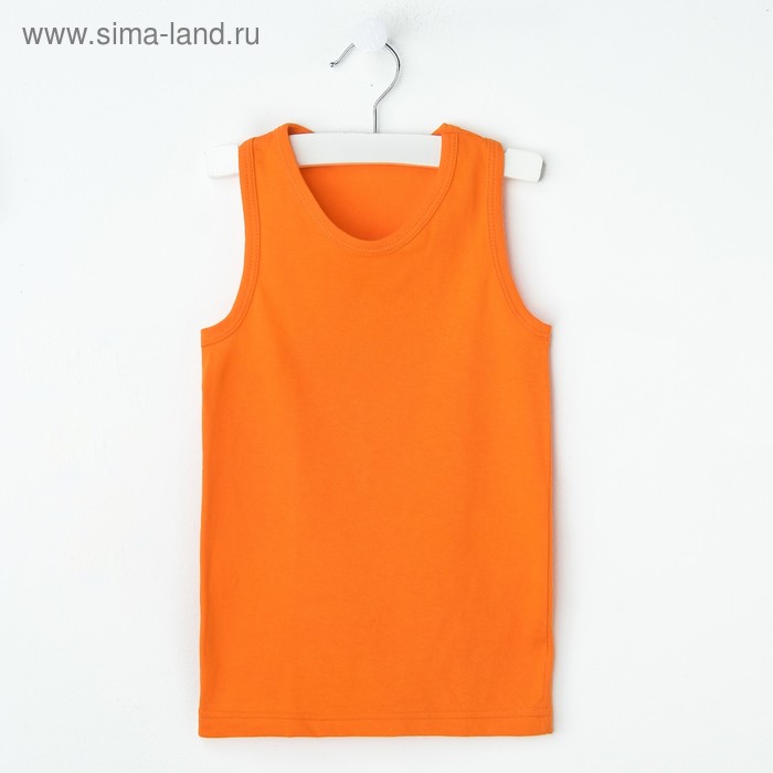 Майка для девочки "Оксана", рост 110-116 см, цвет оранжевый 1053 - Фото 1