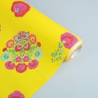 Бумага упаковочная крафт "Латона", жёлто-красный, 0.5 х 10 м - Фото 1