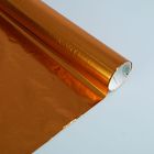 Полисилк металлизированный, оранжевый, 0,5 х 10 м - Фото 2