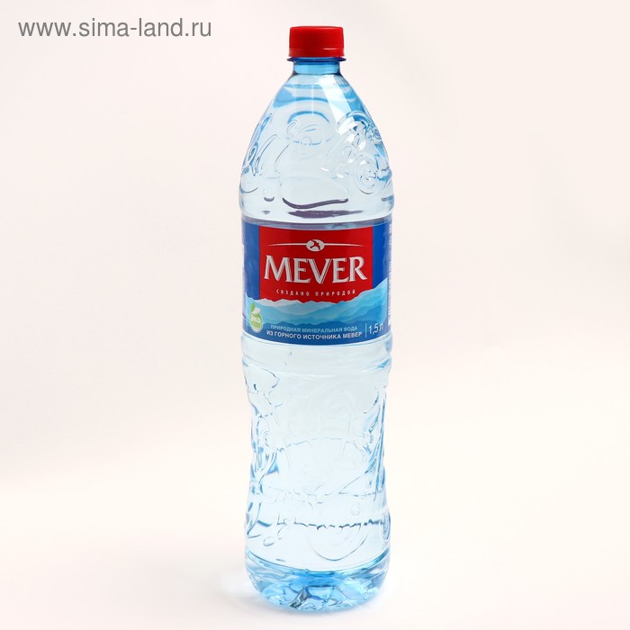 Вода минеральная MEVER не газированная ПЭТ 1500 мл - Фото 1