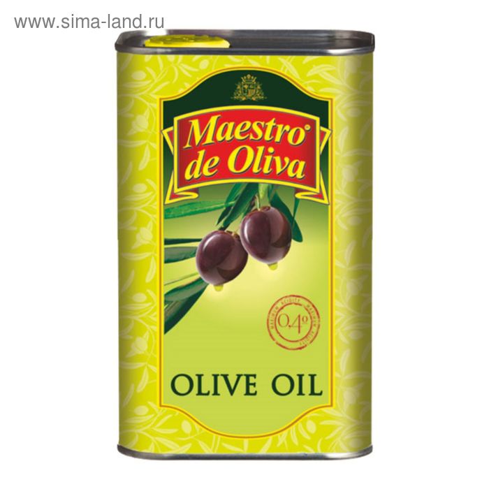 Оливковое масло Maestro de Оliva Pure жестяная банка 500 мл - Фото 1