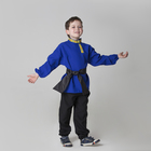 Детская рубаха с кушаком, цвет синий, 6-7 лет - Фото 1