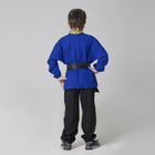 Детская рубаха с кушаком, цвет синий, 6-7 лет - Фото 2