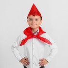 Комплект "Пионерский" пилотка + галстук, цвет красный - Фото 1