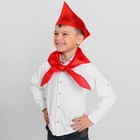 Комплект "Пионерский" пилотка + галстук, цвет красный - Фото 2