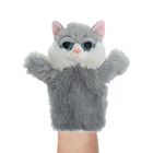 Мягкая игрушка на руку "Кошка", цвет серый - Фото 1