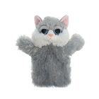 Мягкая игрушка на руку "Кошка", цвет серый - Фото 2
