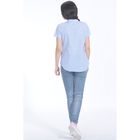Рубашка женская 6456, размер 50, рост 164 см, цвет голубой - Фото 2