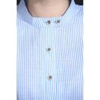 Рубашка женская 6456, размер 50, рост 164 см, цвет голубой - Фото 3