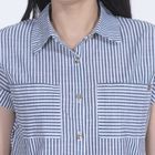 Рубашка женская 6457, размер 44, рост 164 см, цвет синий - Фото 3