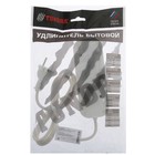 Удлинитель TUNDRA, 3 розетки, 1.7 м, 10 А, 2200 Вт, ШВВП 2х0.5 мм2, без заземления, белый - Фото 4