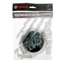 Удлинитель-рулетка TUNDRA, 3 розетки, 5 м, 6 А, 1300 Вт, ШВВП 2х0.5 мм2, без з/к, белый - Фото 2