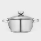 Кастрюля Катунь «Антея», 3 л, d=20 см, капсульное дно, индукция, нержавеющая сталь - Фото 2