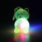 Ёжка резиновый "Мишка", световой, пищит, цвета МИКС - Фото 3