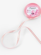 Лента атласная, с золотым люрексом, 6 мм, 23±1 м, розовая №04 - Фото 3