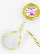 Лента атласная, с золотым люрексом, 6 мм, 23±1 м, жёлтая №015 - Фото 2