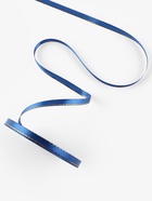 Лента атласная, с золотым люрексом, 6 мм, 23±1 м, синяя №038 - Фото 3