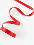 Лента атласная, с золотым люрексом, 15 мм, 23±1 м, красная №026 - Фото 3