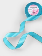 Лента атласная, с золотым люрексом, 25 мм, 23±1 м, голубая №020 - Фото 2