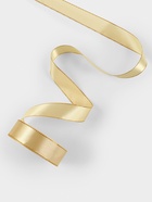 Лента атласная, с золотым люрексом, 25 мм, 23±1 м, золотисто-бежевая №087 - Фото 3