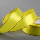 Лента атласная «Золотые нити», 25 мм × 23 ± 1 м, цвет жёлтый №015 - Фото 1
