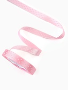 Лента атласная «Горошек», 15 мм, 23±1 м, розовая №004 - Фото 3