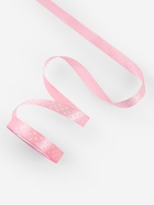 Лента атласная «Горошек», 15 мм, 23±1 м, розовая №004 - Фото 3