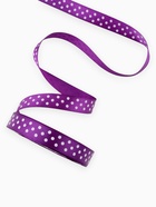 Лента атласная «Горошек», 15 мм, 23±1 м, фиолетовая №154 - Фото 3