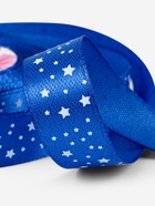 Лента атласная «Звёзды», 15 мм, 23±1 м, синяя №040 (комплект 2 шт) - фото 59302569