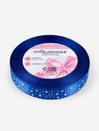 Лента атласная «Звёзды», 15 мм, 23±1 м, синяя №040 - Фото 5