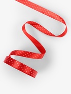 Лента атласная «Сердечки», 15 мм, 23±1 м, красная №026 - Фото 3