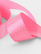 Лента атласная «Горошек», 25 мм, 23±1 м, розовая №005 - Фото 4