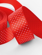 Лента атласная «Горошек», 25 мм, 23±1 м, красная №026 - Фото 4
