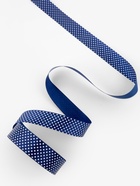 Лента атласная «Горошек», 25 мм, 23±1 м, синяя №138 - Фото 3