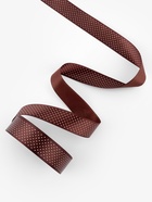 Лента атласная «Горошек», 25 мм, 23±1 м, коричневая №032 - Фото 3