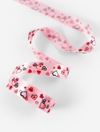 Лента атласная «Сердца», 25 мм, 23±1 м, светло-розовый №004 - Фото 2