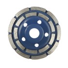 Чашка алмазная зачистная ТУНДРА, двухрядная, 115 мм - Фото 3