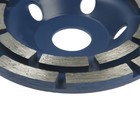 Чашка алмазная зачистная ТУНДРА, двухрядная, 115 мм - Фото 4