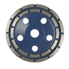 Чашка алмазная зачистная ТУНДРА, двухрядная, 150 мм - Фото 3